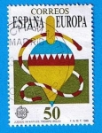 Stamps Spain -  3009  (1)  Europa. ( Trompo )
