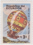 Sellos de America - Ecuador -  Primer Vuelo del Hombre