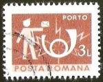 Stamps : Europe : Romania :  PORTO - CARTERO