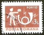 Sellos de Europa - Rumania -  PORTO - CARTERO