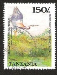 Sellos de Africa - Tanzania -  AFRICAN BLACK NECKED HERON