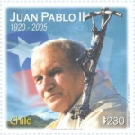 Stamps Chile -  Juan Pablo II