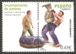 Stamps Spain -  4414 - deporte, levantamiento de piedras