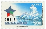 Stamps Chile -  Expo Sevilla 92