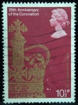 Stamps United Kingdom -  25º Aniversario de la Coronación de Isabel II