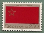 Sellos de Europa - Yugoslavia -  Bandera de la República Socialista de Macedonia