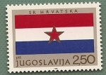 Stamps : Europe : Yugoslavia :  Bandera de la República Socialista de Croacia