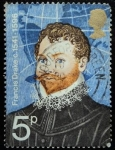 Stamps : Europe : United_Kingdom :  Sir Francis Drake (1541-1596)