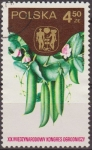 Stamps Poland -  Polonia 1974 Scott 2054 Sello * Congreso Horticola Varsovia Guisantes