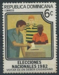Sellos de America - Rep Dominicana -  Scott 857 - Elecciones Nacionales 1982