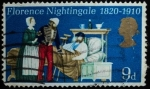 Sellos del Mundo : Europa : Reino_Unido : Florence Nightingale (1820-1910)