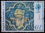 Stamps United Kingdom -  Navidad 1976 / Bordado inglés