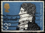 Stamps United Kingdom -  John Keats (1795-1821)