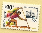 Stamps Russia -  Juegos Olimpicos Barcelona 92 -  remo