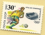 Stamps Russia -  Juegos Olimpicos Barcelona 92 -  fútbol