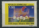 Sellos del Mundo : America : Rep_Dominicana : Scott 1034 - XXIV Juegos Olimpicos Seul 88
