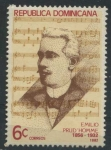 Stamps Dominican Republic -  Scott 864 - Emilio Prud'Homme (Compositor)
