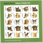 Stamps United States -  Adopten Gatos y Perros