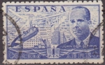Stamps Spain -  España 1941 944 Sello º Juan de la Cierva y Autogiro 1p