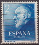 Stamps Spain -  España 1952 1119 Sello º Doctor Santiago Ramón y Cajal 2p