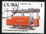 Stamps Cuba -  Cuba 1980 Scott 2357 Sello * Tren Locomotoras Antiguas Train Vieilles Locomotives Josefa Timbre 1c M
