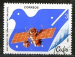 Sellos de America - Cuba -  Cuba 1982 Scott 2502 Sello * Satelite Espacial Venera Satellite Spatiaux Uso Pacifico del Espacio Ul