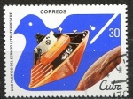 Stamps Cuba -  Cuba 1982 Scott 2505 Sello * Sonda Espacial Venera Sonde Espaciale Uso Pacifico del Espacio Ultrater