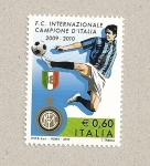 Stamps Italy -  Inter campeón de Italia temporada 2009-10