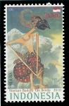 Stamps Indonesia -  Teatro de marionetas de Wayad (arjuna)