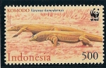 Stamps Indonesia -  Parque Nacional de Komodo