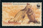 Stamps Indonesia -  Parque Nacional de Komodo
