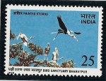 Stamps : Asia : India :  Parque Nacional de Keoladeo
