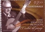 Stamps : America : Guatemala :  José Ernesto Monzón "El cantor del paisaje"