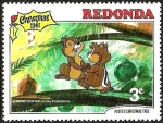 Stamps Antigua and Barbuda -  Redonda (Iles des Antilles) 1981 Sello ** Walt Disney Navidad El Arbol de Navidad de Pluto 3c Chip y