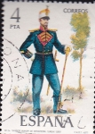 Stamps : Europe : Spain :  trajes militares