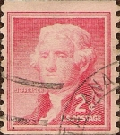 Stamps : America : United_States :  Serie Libertad: Jefferson.