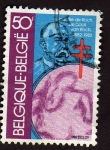 Stamps : Europe : Belgium :  100 años del descubrimiento del bacilo de Koch