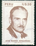 Stamps : America : Peru :  Jose M Arguedas