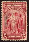 Stamps Uruguay -  1er. Centenario de la Independencia