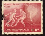 Stamps Chile -  Campeonato Mundial de Futbol 1962