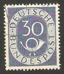 Sellos de Europa - Alemania -  18 - Corneta Postal