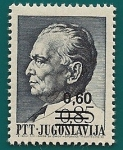 Stamps : Europe : Yugoslavia :  Josip Broz Tito - valor facial corregido