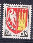 Stamps France -  Heráldica: Agen 