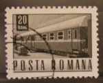 Stamps : Europe : Romania :  tren