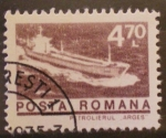 Stamps Romania -  barco