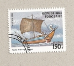 Sellos de Africa - Togo -  Nave de carga romana