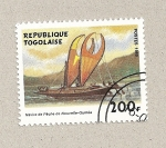 Sellos de Africa - Togo -  Nave de pesca de Nueva Guinea