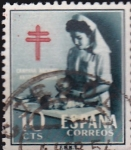 Stamps Spain -  dia de los tuberculosos