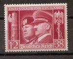 Stamps : Europe : Germany :  hitler y mussolini