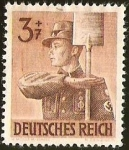 Stamps Germany -  DEUTSCHES REICH - ANIVERSARIO SERVICIO DE TRABAJO ALEMAN